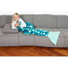 Coperte Kanguru Coda Di Sirena Kids Turchese Coperta Blu, Bianco, Turchese
