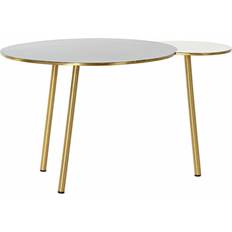 White Small Tables Dkd Home Decor Side Black Golden Aluminium 67 Small Table