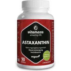 Vitaminer & Kosttillskott Vitamaze Astaxanthin Kapslar Skyddar Cellerna 90 cps