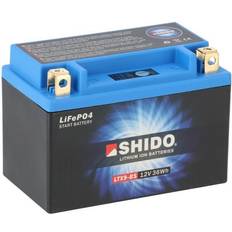 Lithium batteri 12v SHIDO LTX9-BS Lithium Motorradbatterie 3Ah 12V YTX9-BS