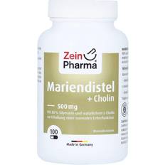 Nahrungsergänzung reduziert MARIENDISTEL+CHOLIN Kapseln 80% Silymarin 100