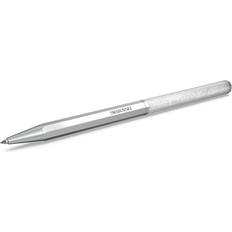 Argento Penne a sfera Swarovski Crystalline ballpoint pen, Octagon shape, Silver Tone, Chrome plated