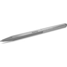 Swarovski Crystalline ballpoint pen, Octagon shape, Grey, Graphite plated