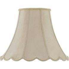 Shades CAL Lighting Vertical Piped Scallop 16-inch Bell Shade