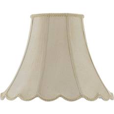 Indoor Lighting Shades Vertical Piped Scallop 16-inch Bell Shade