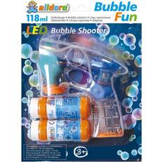 alldoro Bubble Fun LED Seifenblasenpistole, inkl. 118ml Seifenlauge