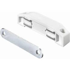 Blanc Équerres Lot De 2 Aimants Magnétiques Plastique L.17.3 x L.75.0 mm