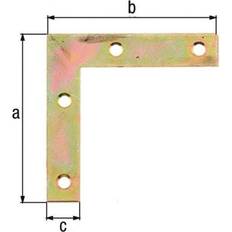 Amarillo Escuadras Möbelwinkel L.60x60 mm An.10 mm Sta Galv. Yellow (Por 50)