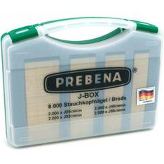 Clavos de ferretería Prebena J-Box Mit Je 2000 Stk. Brads Typ J25/J32/J40/J50 Cnkha