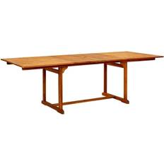 vidaXL Tavolo Da Pranzo Per Esterni 160-240 x 100 x 75 cm Massello Acacia