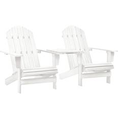 White adirondack chairs vidaXL Patio Adirondack Chairs Tea