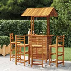 Bois Ensembles de Bar d'Extérieur vidaXL de Jardin 5 pcs Mobilier de Patio Table Ensemble de Bar d'Extérieur