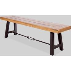 Garden Benches Christopher Knight Home Catriona Rustic Acacia Garden Bench