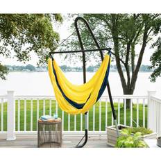 Blue Outdoor Hanging Chairs Sol Living Ceara 3