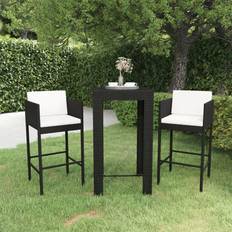 Outdoor Bar Sets vidaXL 3-tlg. Gartenbar-Set Bargruppe