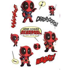 Rouge Décorations murales Komar Wandtattoo Deadpool Cute