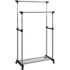 HAKU Möbel HAKU Möbel Rollgarderobe 44832 silber Metall 95,0 95,0-170,0