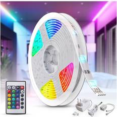 Lampade a stringa e strisce luminose Ninja A Led 5m Rgb Telecomando Cambia Colore Striscia luminosa