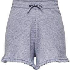 Only Ruffle Detailed Shorts - Blue/Eventide