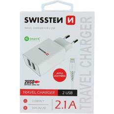 Swissten Smart IC 2.1A Travel Charger 2xUSB