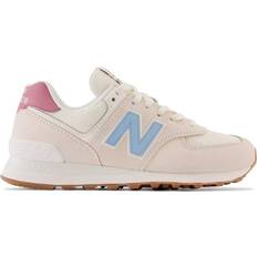 New balance 574 blue New Balance 574 W - Sea Salt with Blue Haze and Washed Burgundy