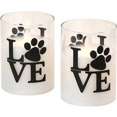 LumaBase Love LED Candle 4" 2pcs