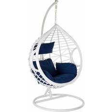 Dkd Home Decor Hanging garden armchair Navy Blue