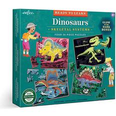 Eeboo 4 Puzzles 36 pcs Dinosaurs Glow in the Dark EPZRLDN