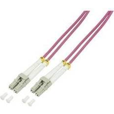 LogiLink Glasfiber Patchkabel OM4 50 m