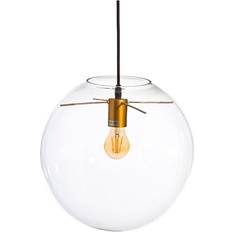 Transparent Ceiling Flush Lights BigBuy Home Crystal Golden Vintage Ceiling Flush Light 30cm