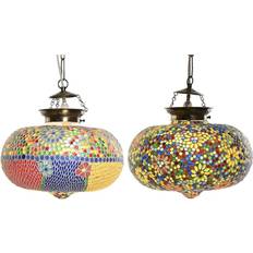 Dkd Home Decor 32 Crystal Multicolour 25 W Ceiling Flush Light