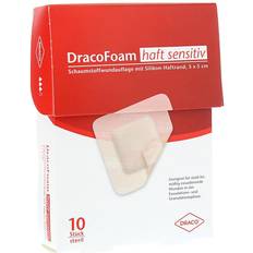 Verbandmaterial Draco Haft sensitiv Schaumst.Wund.5x5 St.