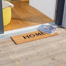 Relaxdays Narrow Coir HOME Print Black