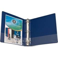 Office Supplies Business Source Round Ring Binder 2-Inch Dark Blue