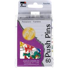 Office Supplies Charles Leonard Push Pins assorted pack