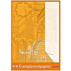 Orange Fotopapir Herlitz 5 Transparentpapier-Block A4 65g/qm