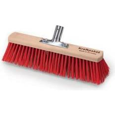 Garden Tools Nölle Profi Brush Besen Elaston L.600 mm m.Metallstielhalter Flachholz KRAFTPAKET