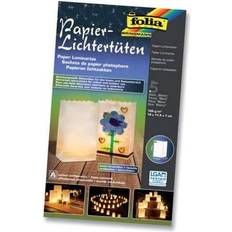 Magni folia Lichtertüte Blanko, klein, aus Papier, weiß