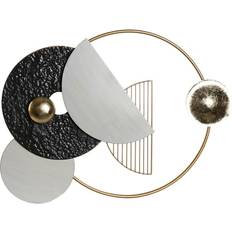 Wall Decor Dkd Home Decor Abstract Golden White Dark Grey Decoration 70.5 x 6 x 59 cm Wall Decor