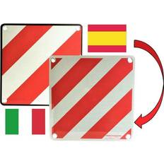 97605 Advarselsskilt 2in1 für Spanien und Italien Advarselsskilt 50 cm x 50 cm