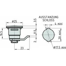 Basi HS 327 KD Mailbox Lock