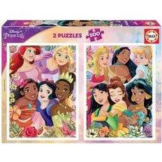 Disney princess puslespil educa Educa 9219253 Disney Princess, Puzzle, 2x500 Teile