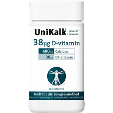 Unikalk 38 Unikalk 38 µg D-Vitamin 120 stk