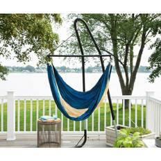 Blue Outdoor Hanging Chairs Sol Living Ceara 3