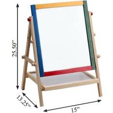 Toy Boards & Screens Omni Wooden Toys Art Easels Double-Sided 2-in-1 Magnetic Art Easel