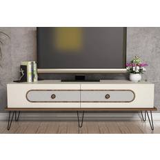 LOTO LIVING Amtorp TV-taso 145 cm Ruskea Valkoinen