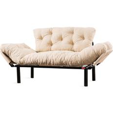 Bäddsoffor - Vita LOTO LIVING Pamelia 2-sits Soffa 3-sits