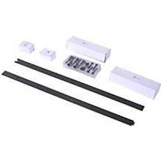 Car Track Extensions Homcom Sliding Door Kit Brown 40 x 60 mm