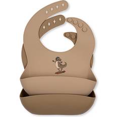Bib Silicone 2-pack Skateosaurus