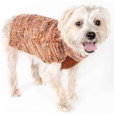 Petlife SW16TNOMD Royal Bark Heavy Cable Knitted Designer Fashion Dog Sweater, Medium